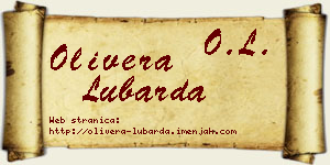Olivera Lubarda vizit kartica